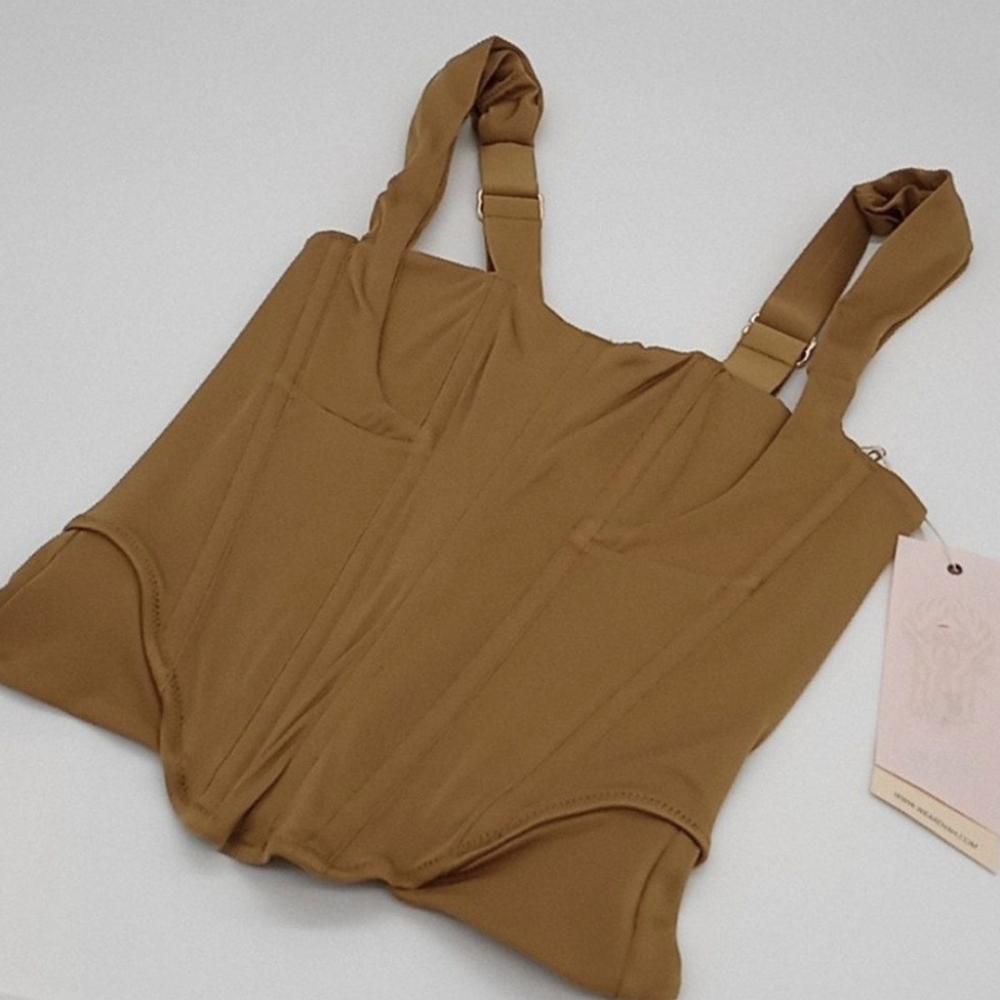Free People We Are HAH Knock Out Top Shroom Tan